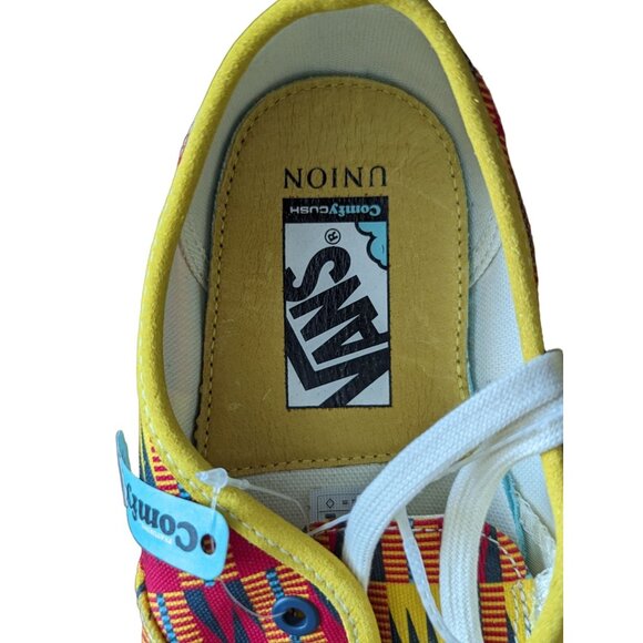 Vans Custom Culture African Kente Print Sneakers Size 8.5 Mens / 10 Womens - Picture 2 of 4